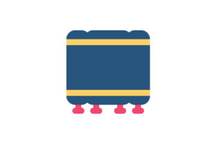 Bed Screen Flat Icon Graphics