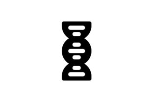 DNA Glyph Icon: Graphics and Icons for Crafting