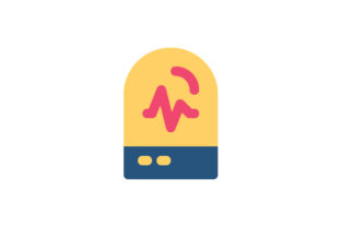 Heart Rater, Heart Beat Flat Icon Graphics