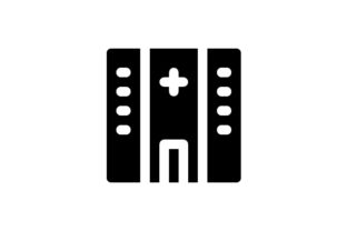 Hospital Glyph Icon Review