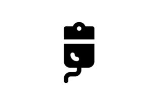 Infusion Glyph Icon: Graphics and Icons for Local Business
