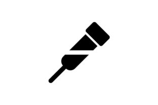 Injection Glyph Icon: Graphics & Icons for Local Business