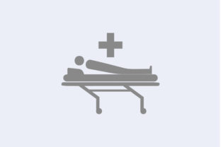 Medical Hospital Concept Patient Bed Graphics and Icons
