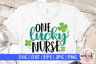 One Lucky Nurse Cut File: Graphics and Crafts for Digital Sellers