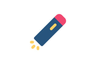 Penlight Flat Icon: Graphics and Icons for Medical Content