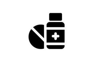 Pill Tablet Glyph Icon: Graphics and Icons for Digital Sellers