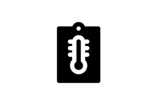 Thermometer Glyph Icon Review